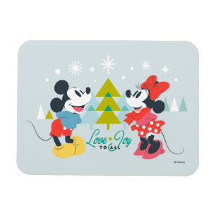 Magnet Flexible Mickey & Minnie Amour & Joie Pour Tous