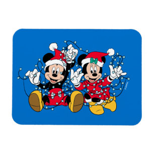 Magnet Flexible Mickey & Minnie Guirlandes de Noël