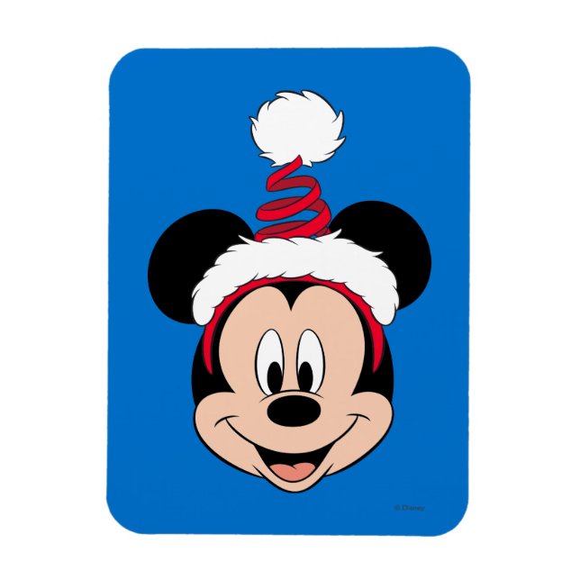 Magnet Flexible Mickey Mouse | Casquette de Noël mignon (Vertical)