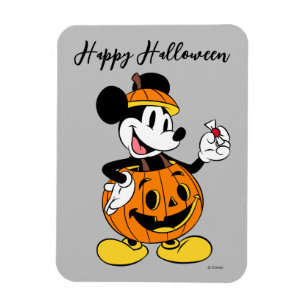 Magnet Flexible Mickey Mouse déguisé en citrouille