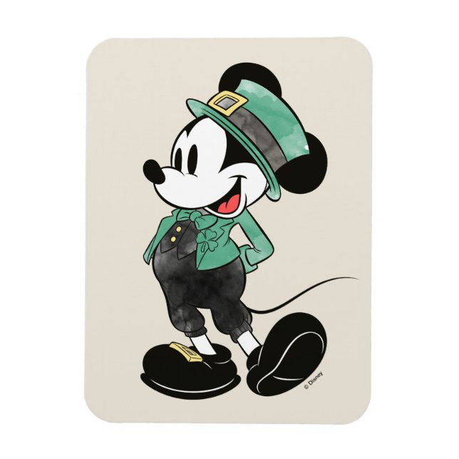 Magnet Flexible Mickey Mouse | Fête de l'aquarelle St. Patrick (Vertical)