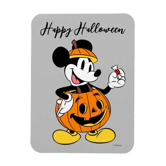 Magnet Flexible Mickey Mouse habillée en Citrouille (Vertical)