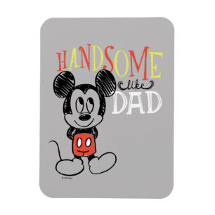 Magnet Flexible Mickey Mouse   Handsom Like Papa