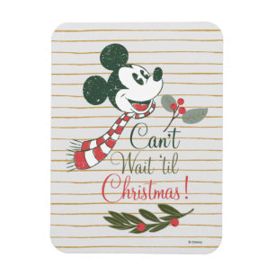 Magnet Flexible Mickey Mouse Je ne peux pas attendre avant Noël!