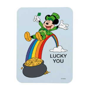 Magnet Flexible Mickey Mouse Saint-Patrick - Pot d'or