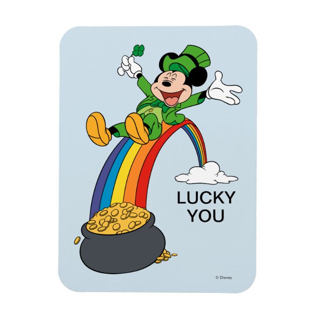 Magnet Flexible Mickey Mouse | Saint-Patrick - Pot d'or (Vertical)