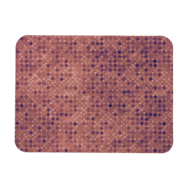 Magnet Flexible Micro-points violets sur Grunge Rose (Horizontal)