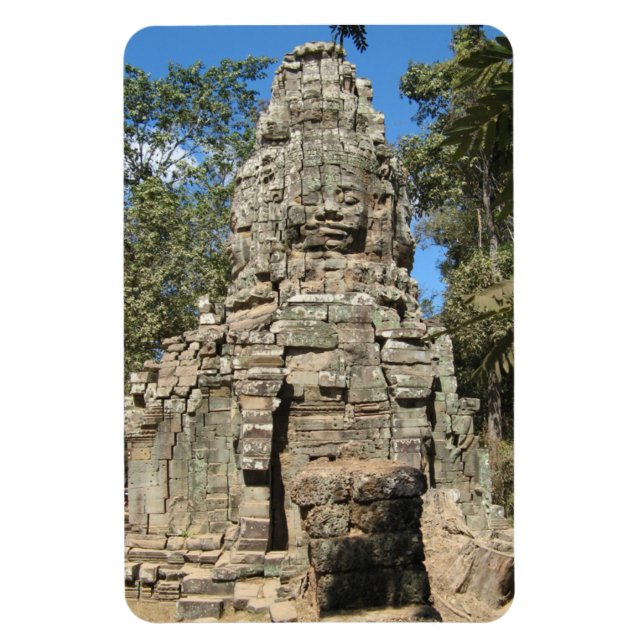 Magnet Flexible Mini Bayon ... Ta Prohm, Siem Reap, Cambodge (Vertical)