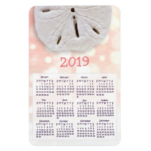 Magnet Flexible Mini calendrier des aimants de sable de corail