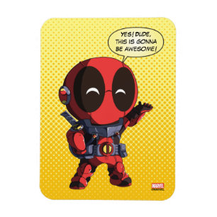 Magnet Flexible Mini Deadpool en armure