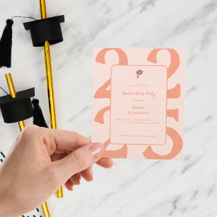 Magnet Flexible Minimaliste 2025 Graduation Simple Party Invitatio