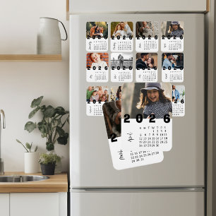 Magnet Flexible Minimaliste moderne Avril 2026 Calendrier photo