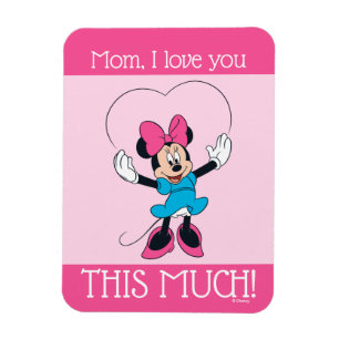 Magnet Flexible Minnie Mouse - Maman, Je T'Aime Tant !