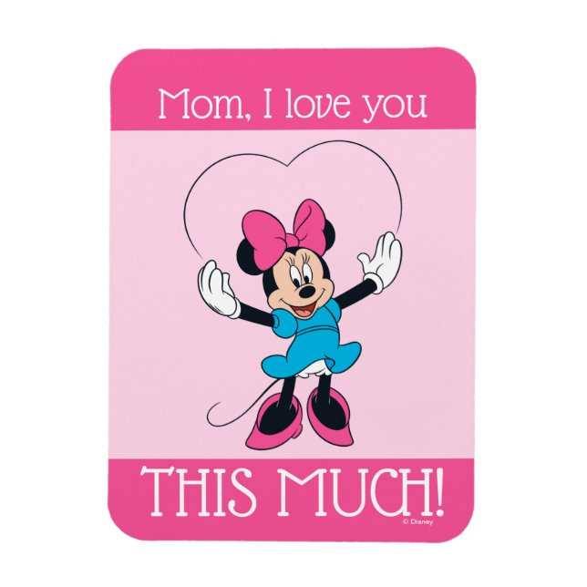 Magnet Flexible Minnie Mouse - Maman, Je T'Aime Tant ! (Vertical)
