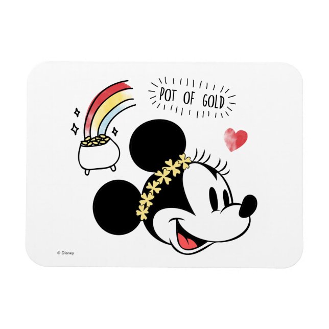 Magnet Flexible Minnie Mouse | Saint-Patrick - Pot d'or (Horizontal)