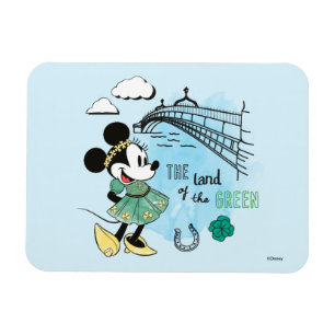 Magnet Flexible Minnie Mouse   Saint-Patrick - Terre de l'Émeraude