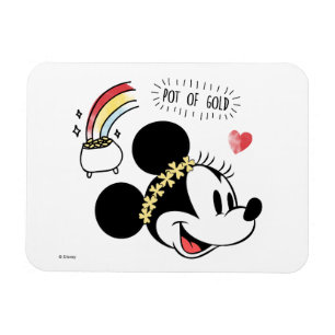 Magnet Flexible Minnie Mouse   St. Patrick's Day - Pot of Gold