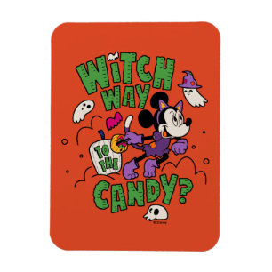 Magnet Flexible Minnie Souris - Sorcière jusqu'au bonbon