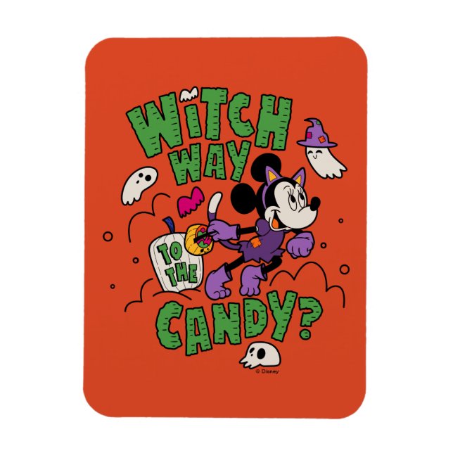 Magnet Flexible Minnie Souris - Sorcière jusqu'au bonbon (Vertical)
