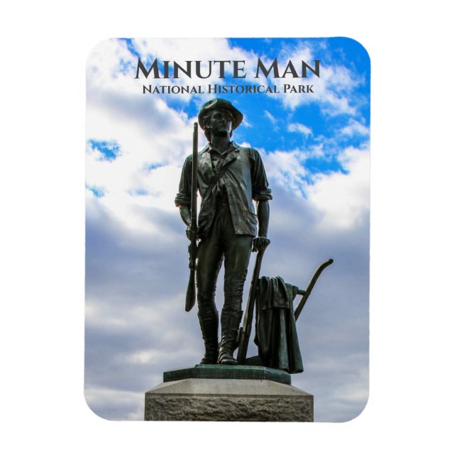 Magnet Flexible Minute Man Statue, Minute Man National Hist. Parc (Vertical)