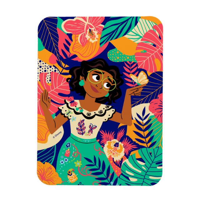 Magnet Flexible Mirabel d'Encanto | Graphique floral (Vertical)