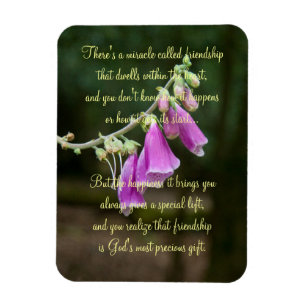Magnet Flexible Miracle Of Friendship Poem