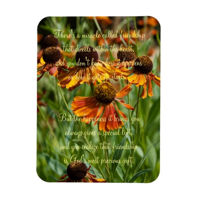 Magnet Flexible Miracle Of Friendship Poem (Vertical)