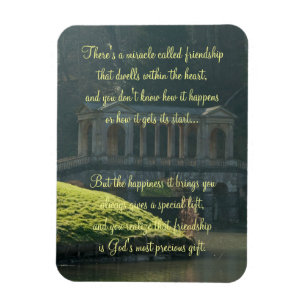 Magnet Flexible Miracle Of Friendship Poem Plaque