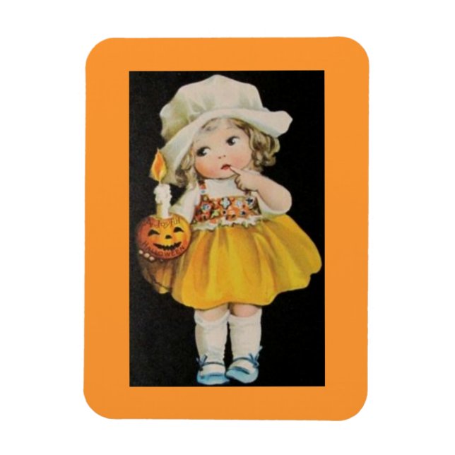 Magnet Flexible Miss Halloween vintage (Vertical)