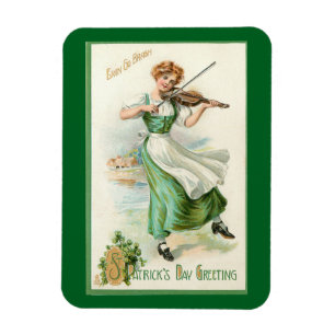 Magnet Flexible Miss Irlandaise avec un aimant flexible violon