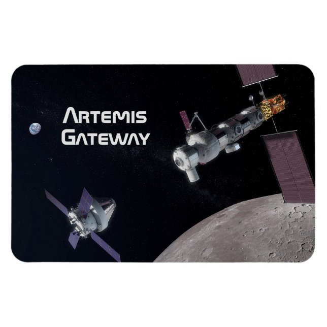 Magnet Flexible Mission Artemis Orion SLS Moon (Horizontal)
