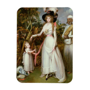 Magnet Flexible Mme Graham de Kinross, sa fille et d'un Jamadar,