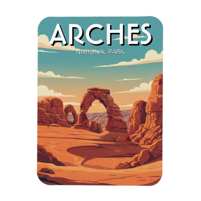 Magnet Flexible Moab Utah Arches National Park Delicate Arch (Vertical)