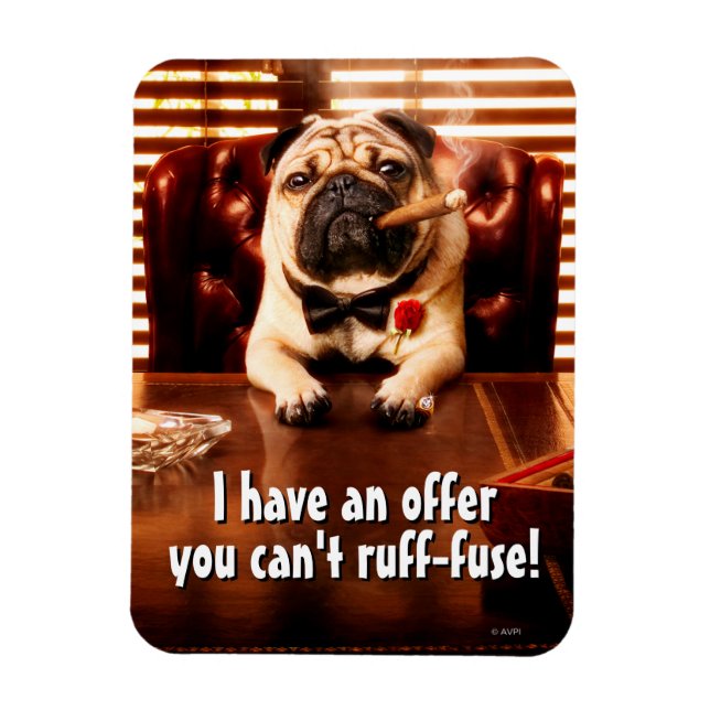 Magnet Flexible Mobster Dog (Vertical)