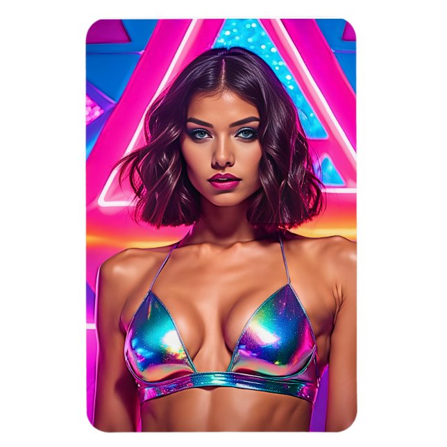 Magnet Flexible Modèle de maillot de bain holographique (Vertical)