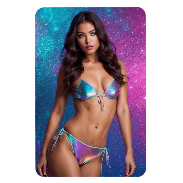 Magnet Flexible Modèle de maillot de bain holographique (Vertical)