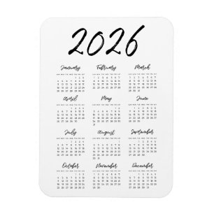 Magnet Flexible Modern full year 2023 calendar