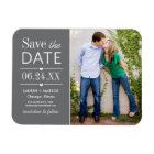 Modern Grey Hearts Mariage Photo Enregistrer la da