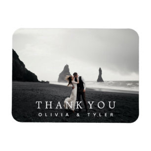 Magnet Flexible Moderne + Merci Mariage simple