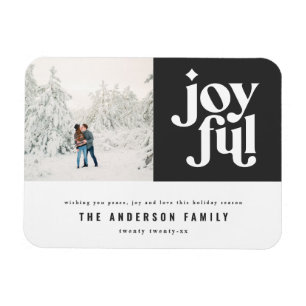 Magnet Flexible moderne minimaliste graphique joyeux noir