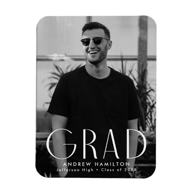 Magnet Flexible Moderne Simplicité Photo Graduation (Vertical)