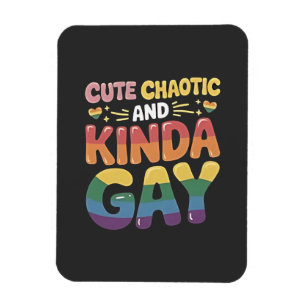 Magnet Flexible Mois de la gay LGBTQ et du chaotique mignon