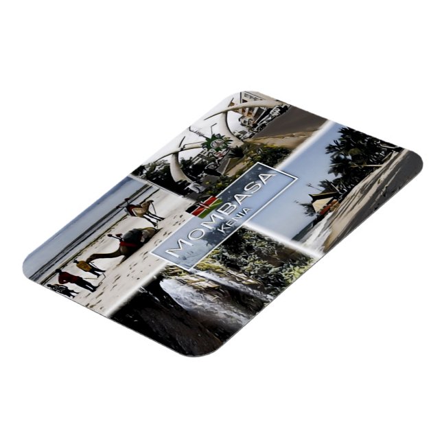 Magnet Flexible Mombasa - Kenya - Mosaic - (Côté Gauche)