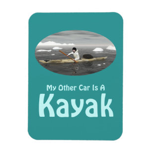 Magnet Flexible Mon Autre Voiture Est Un Kayak