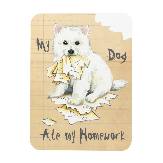 Magnet Flexible Mon Eskie A Mangé Ma Maison (Vertical)