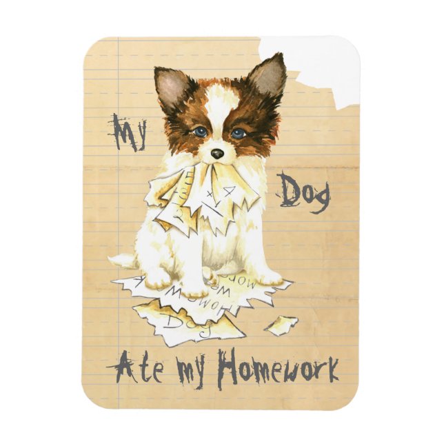 Magnet Flexible Mon Papillon a mangé mes devoirs (Vertical)