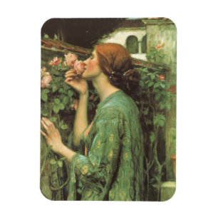 Magnet Flexible Mon Rose doux, ou Âme du Rose par Waterhouse