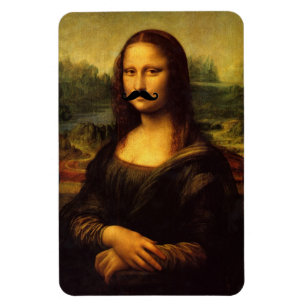 Magnet Flexible Mona Lisa Avec Moustache
