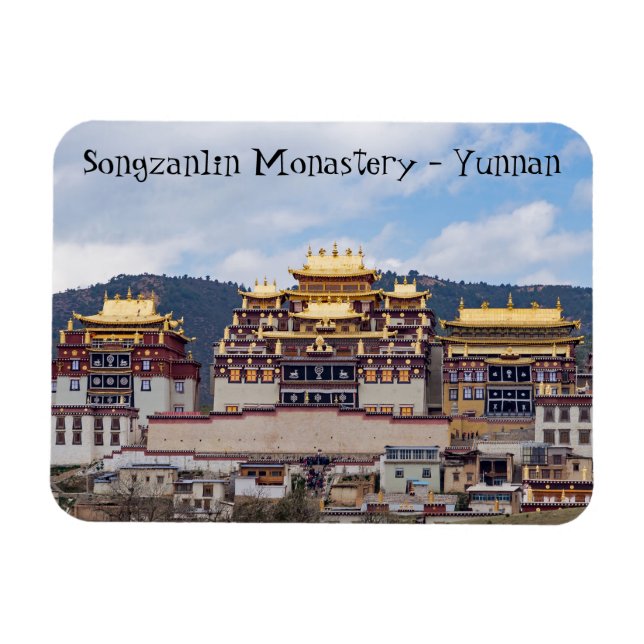 Magnet Flexible Monastère Tibétain de Songzanlin - Yunnan, Chine (Horizontal)