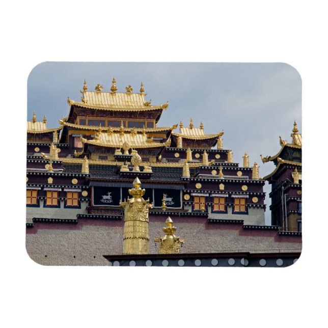Magnet Flexible Monastère Tibétain de Songzanlin - Yunnan, Chine (Horizontal)